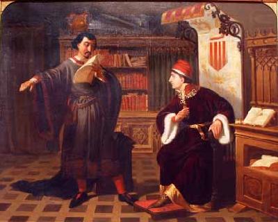 Agustin Riancho Y Gomez De Porras Ausias March and the Prince of Viana china oil painting image